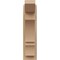 Ekena Millwork 6-in W x 12-in D x 24-in H Balboa Slat Rough Cedar Woodgrain TimberThane Outlooker, Primed Tan OUTUR060X12X24BOA24RCPR - alternate 4